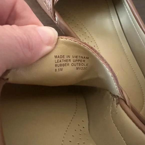 Michael Kors Sutton Brown Leather Loafers Sz 8.5 - Picture 7 of 12